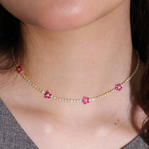 Ara Necklace in Pink