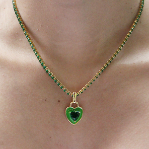 Iris Necklace in Green