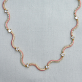 Amaya Necklace in Pink