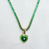 Iris Necklace in Green