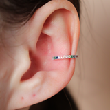 Lyra Ear Cuff Platinum Rainbow