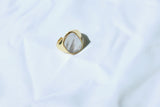 Sterling Silver Mother of Pearl Ring Small