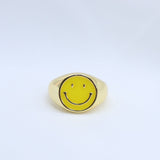 Yellow Smiley Ring