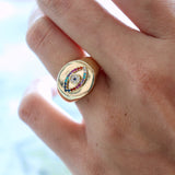 Evil Eye Signet Ring