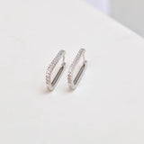 Mira Platinum Earrings