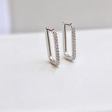 Mira Platinum Earrings