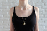 Compass Necklace Black Onyx