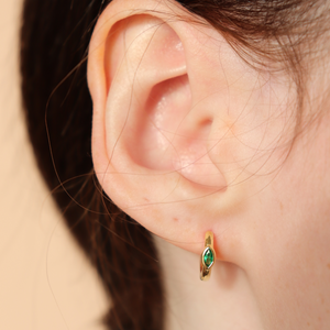 Cora Earrings Emerald