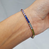 Sterling Silver Rainbow Bracelet