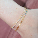 Blake Bracelet in White and Gold