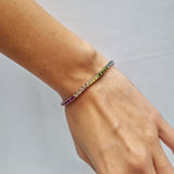 Sterling Silver Rainbow Bracelet