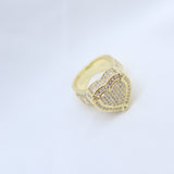 Bling Heart Ring