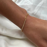 Blake Bracelet in White and Gold