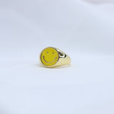 Yellow Smiley Ring