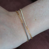 Blake Bracelet in White and Gold