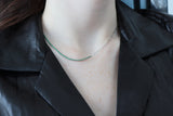 Blake Necklace in Silver and Green