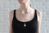 Compass Necklace Black Onyx