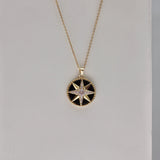 Compass Necklace Black Onyx